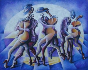 Tango argentino - Oleo 80x100